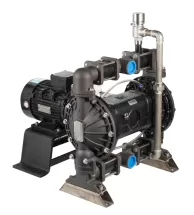 What is the function of the pressure relief valve in the electric diaphragm pump?
